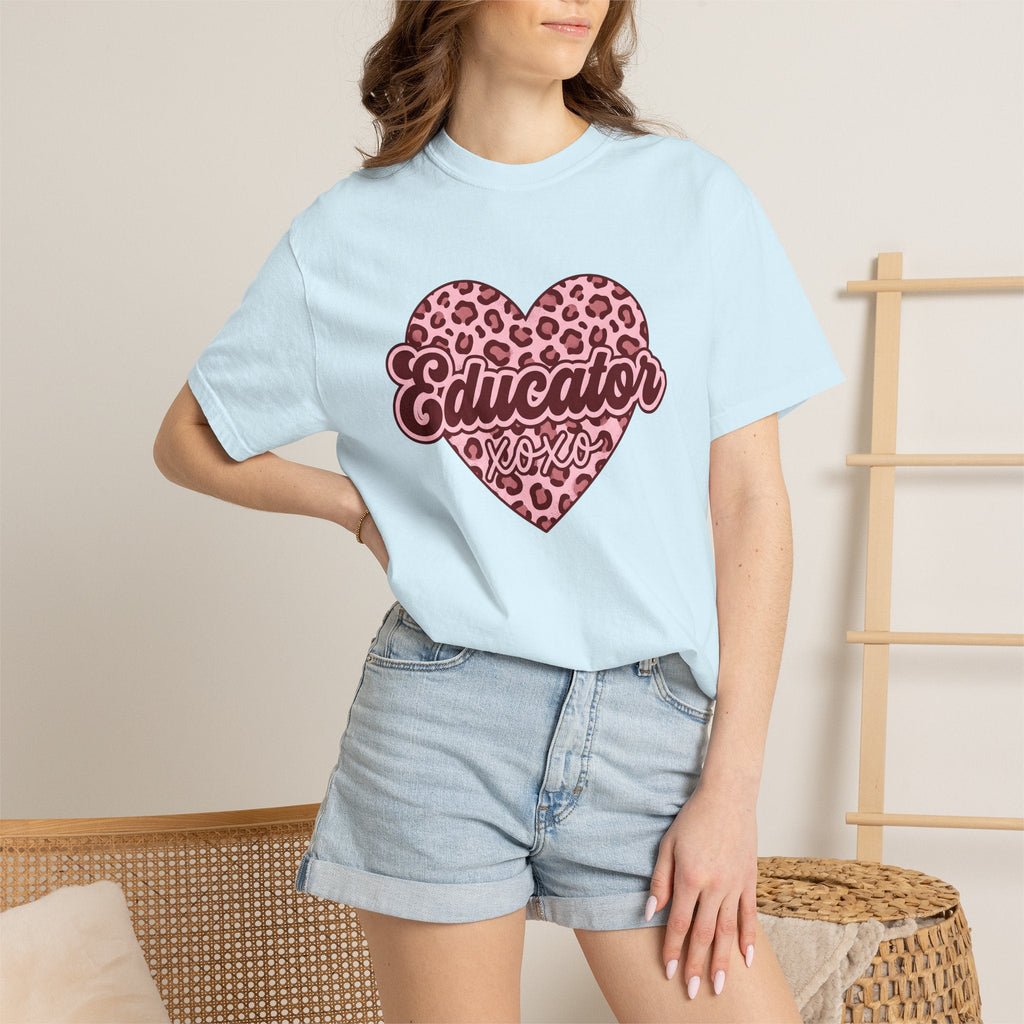 Spotted Heart Shirt Teacher Love Unisex Gift Graphic Tee product image 9