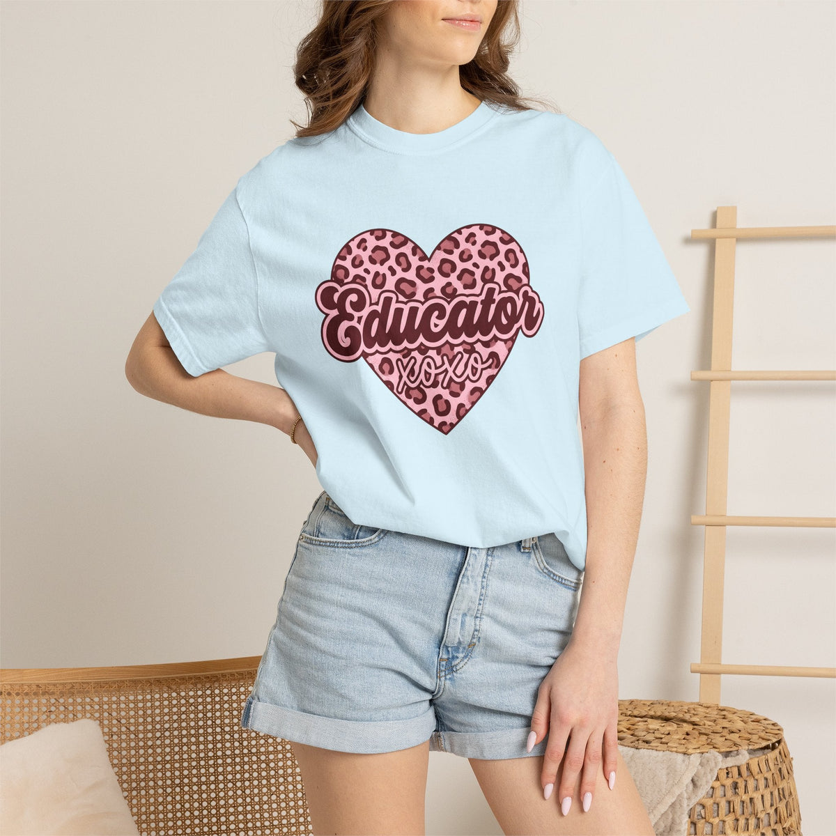 Spotted Heart Shirt Teacher Love Unisex Gift Graphic Tee product image 9
