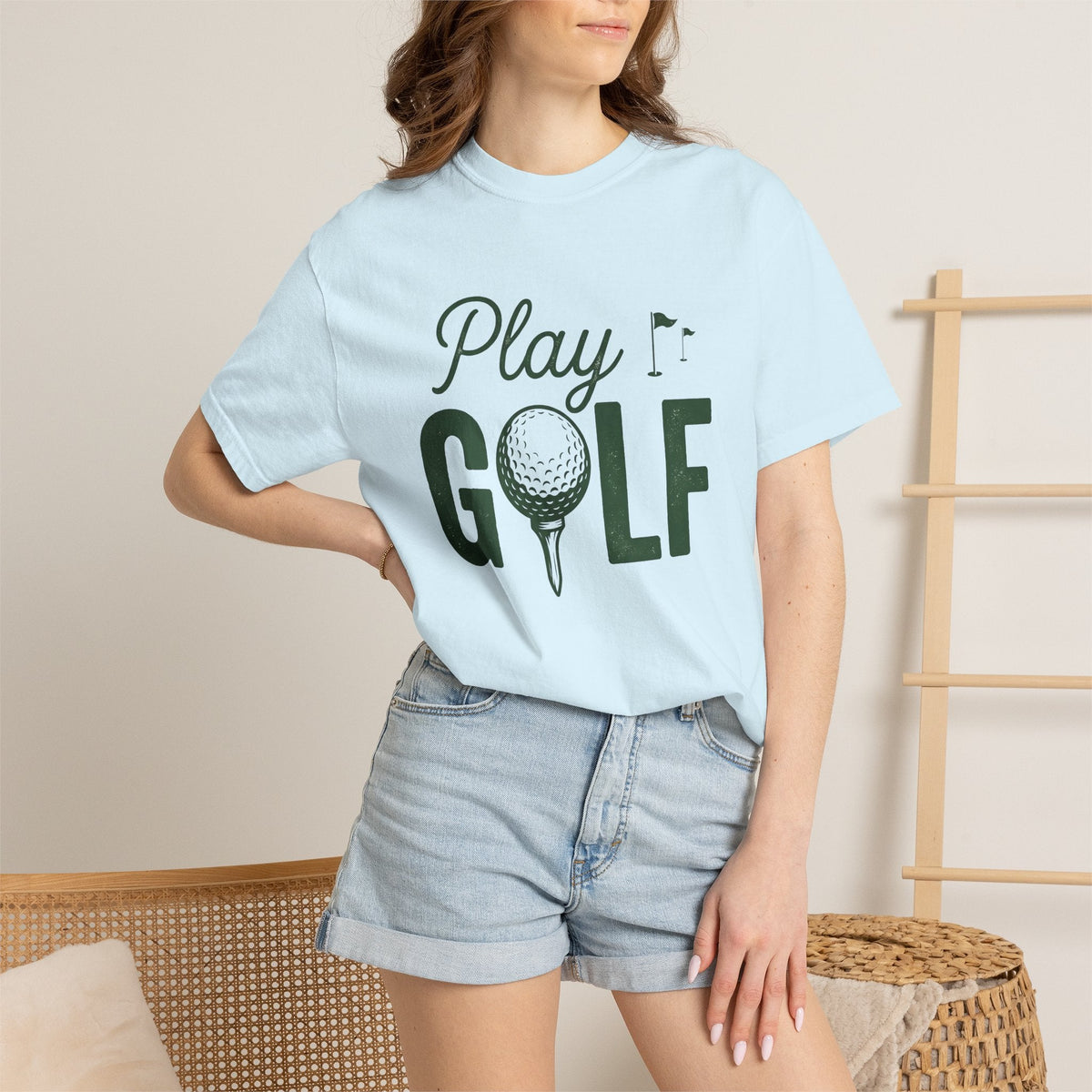 Golf Ball Tee Shirt Hiking Unisex Gift Hand Drawn Golfing product image 9