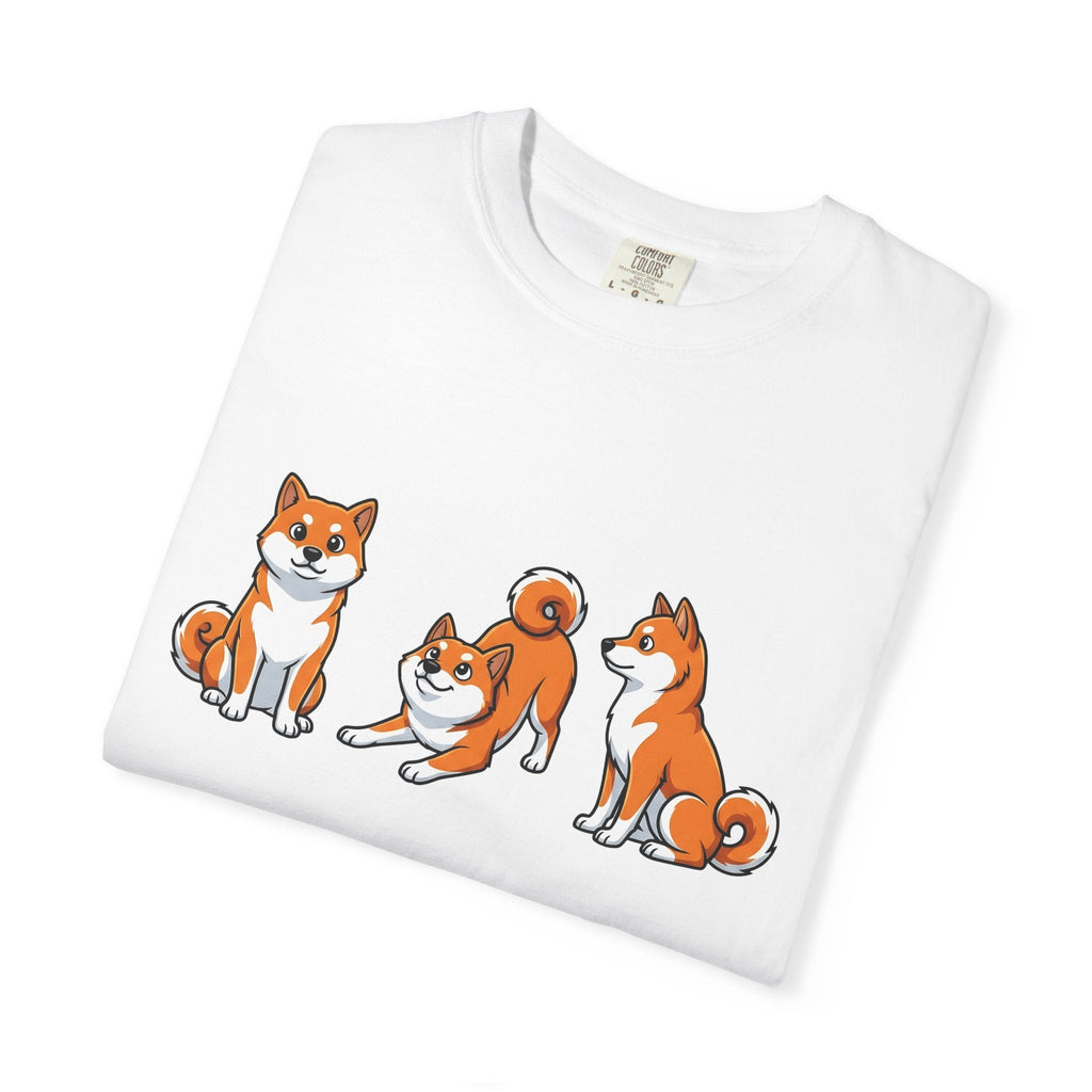 Shiba Inu Dogs Shirt Dog Fauna Unisex Gift Line Art Tee product image 5