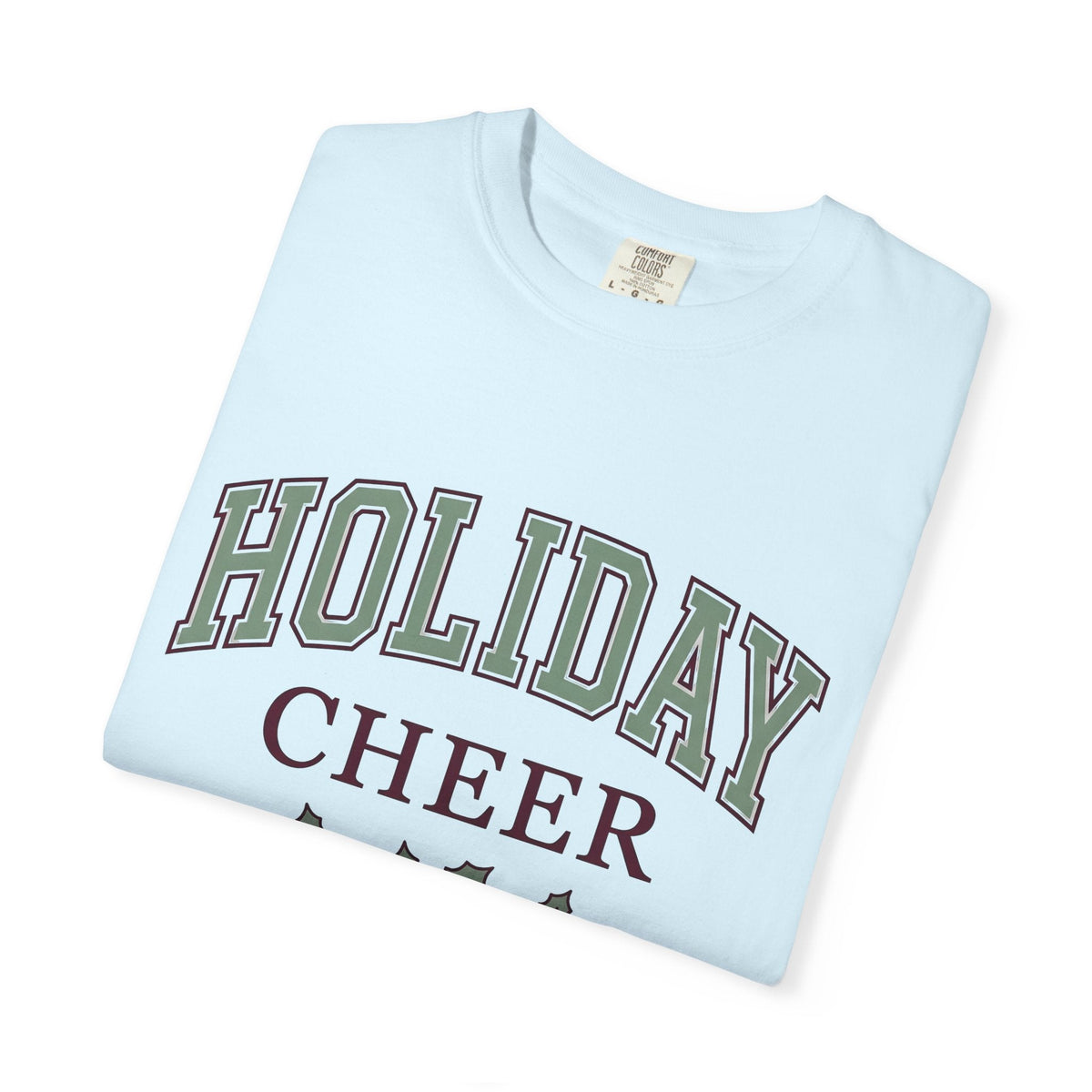 Holly Leaves Collegiate T-Shirt – Vintage Christmas Holiday product image 8