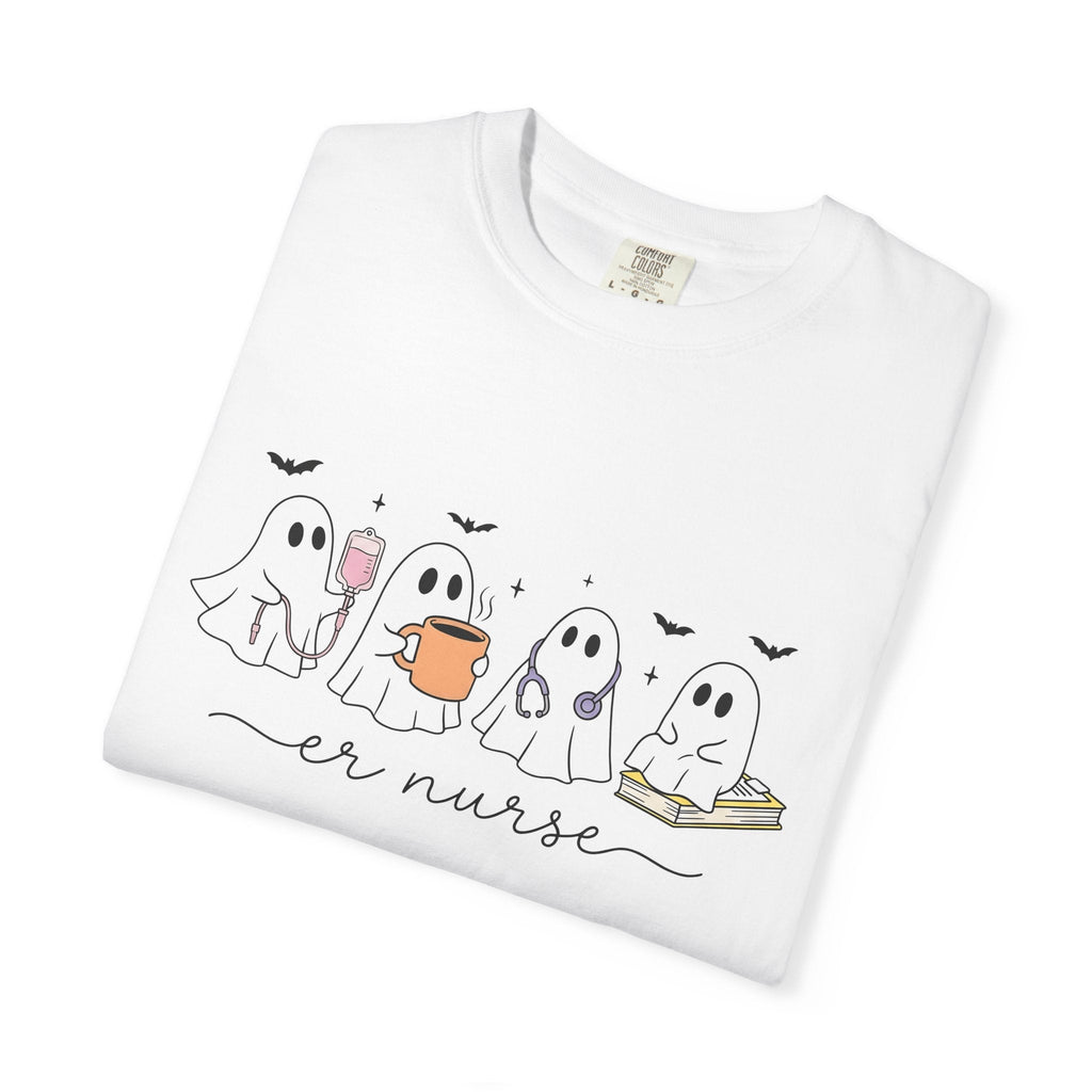 Ghost Nurse Shirt Halloween Unisex Gift Cute Tee Specter product image 6
