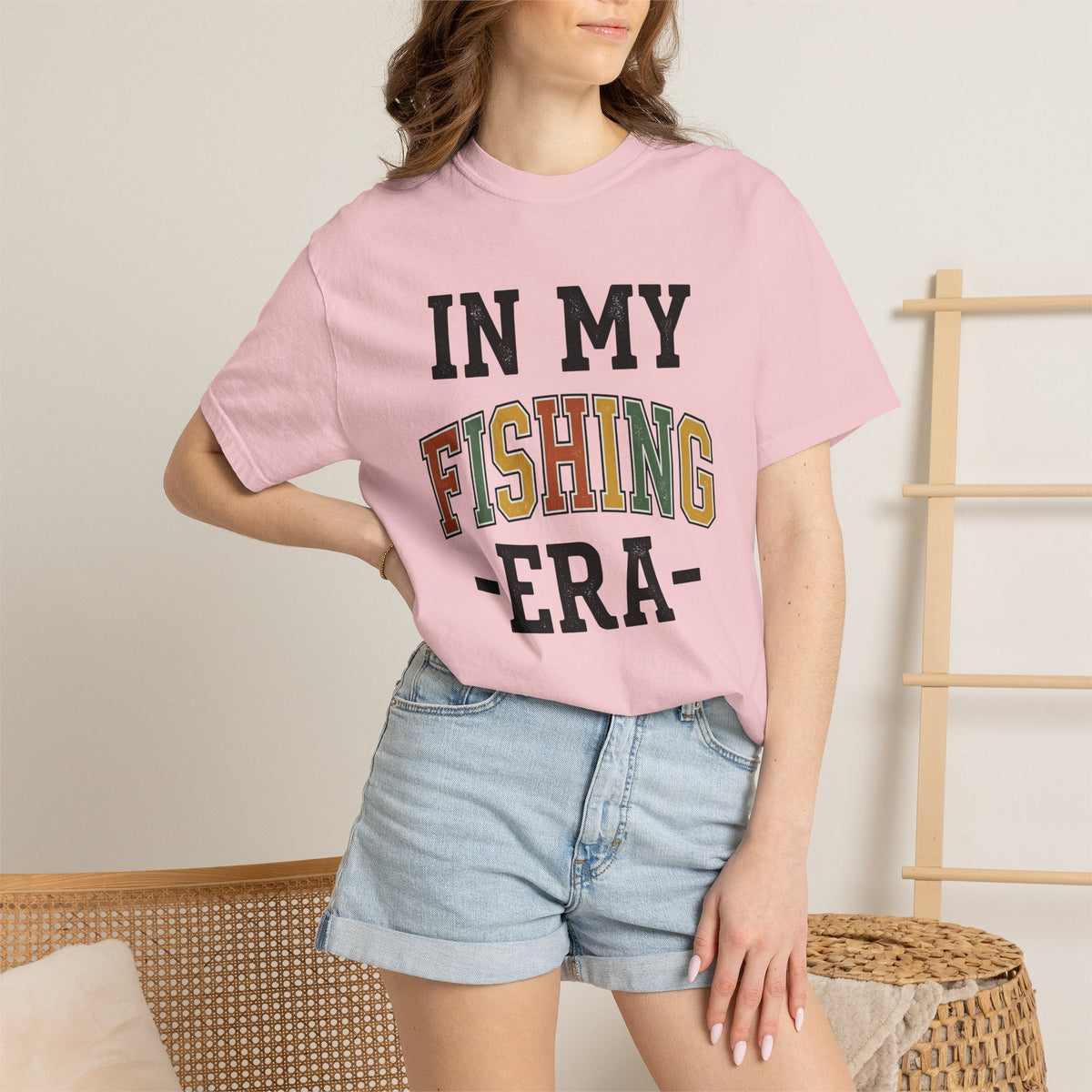 Varsity Patch Text Shirt Fishing Adventure Unisex Gift product image 12