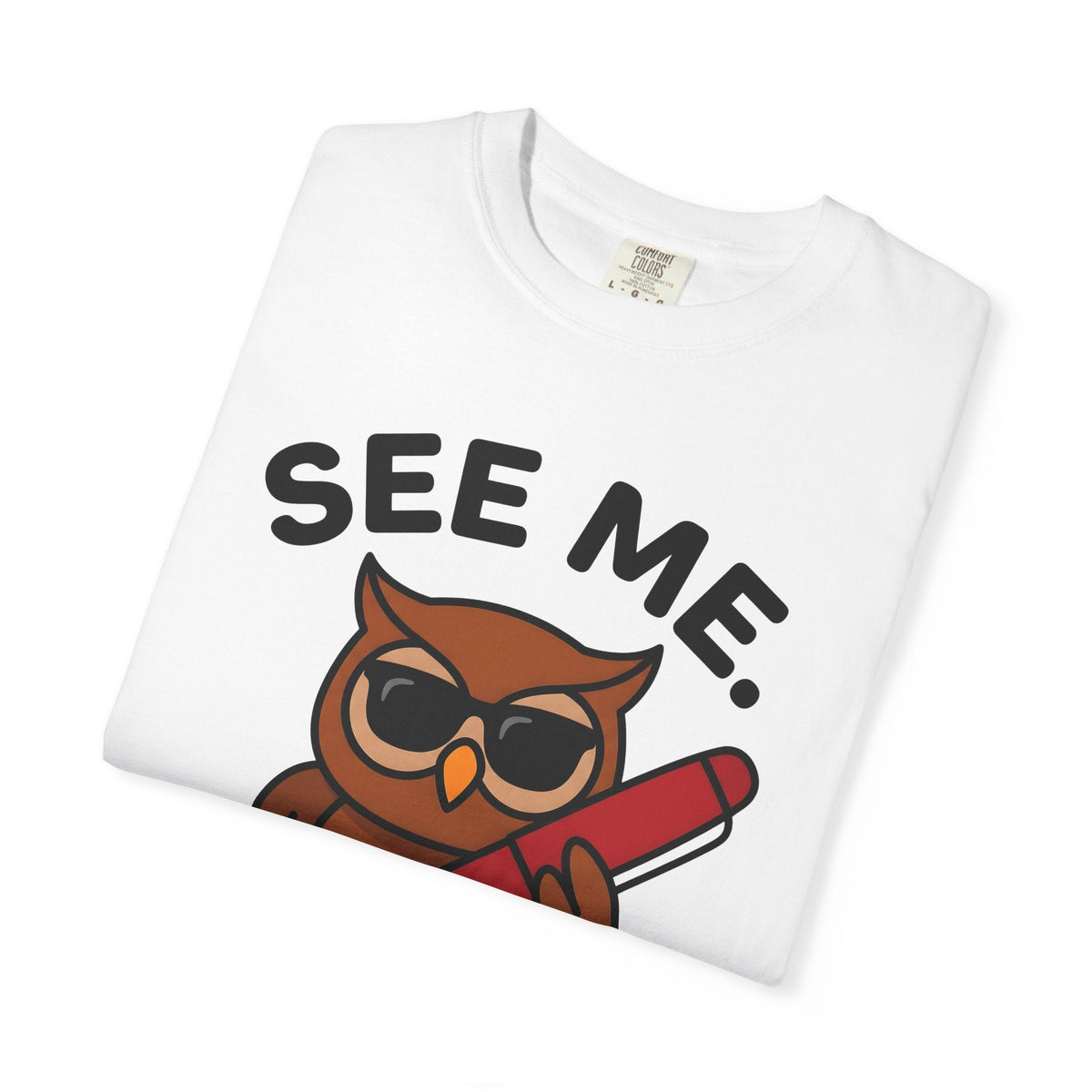 Owl Sunglasses Hand-Drawn T-Shirt – Cool Teacher Learning product image 5