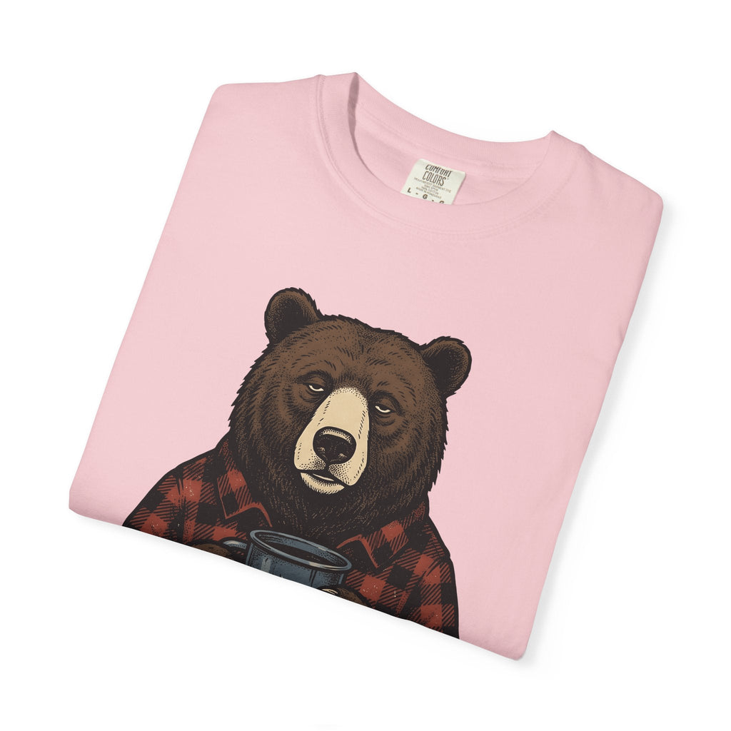 Mug Bear Shirt Christmas Cappuccino Unisex Gift Farmhouse Tee Teddy Bear T-Shirt