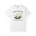 Haunted Coffee Hand-Drawn T-Shirt – Funny Halloween product image 1