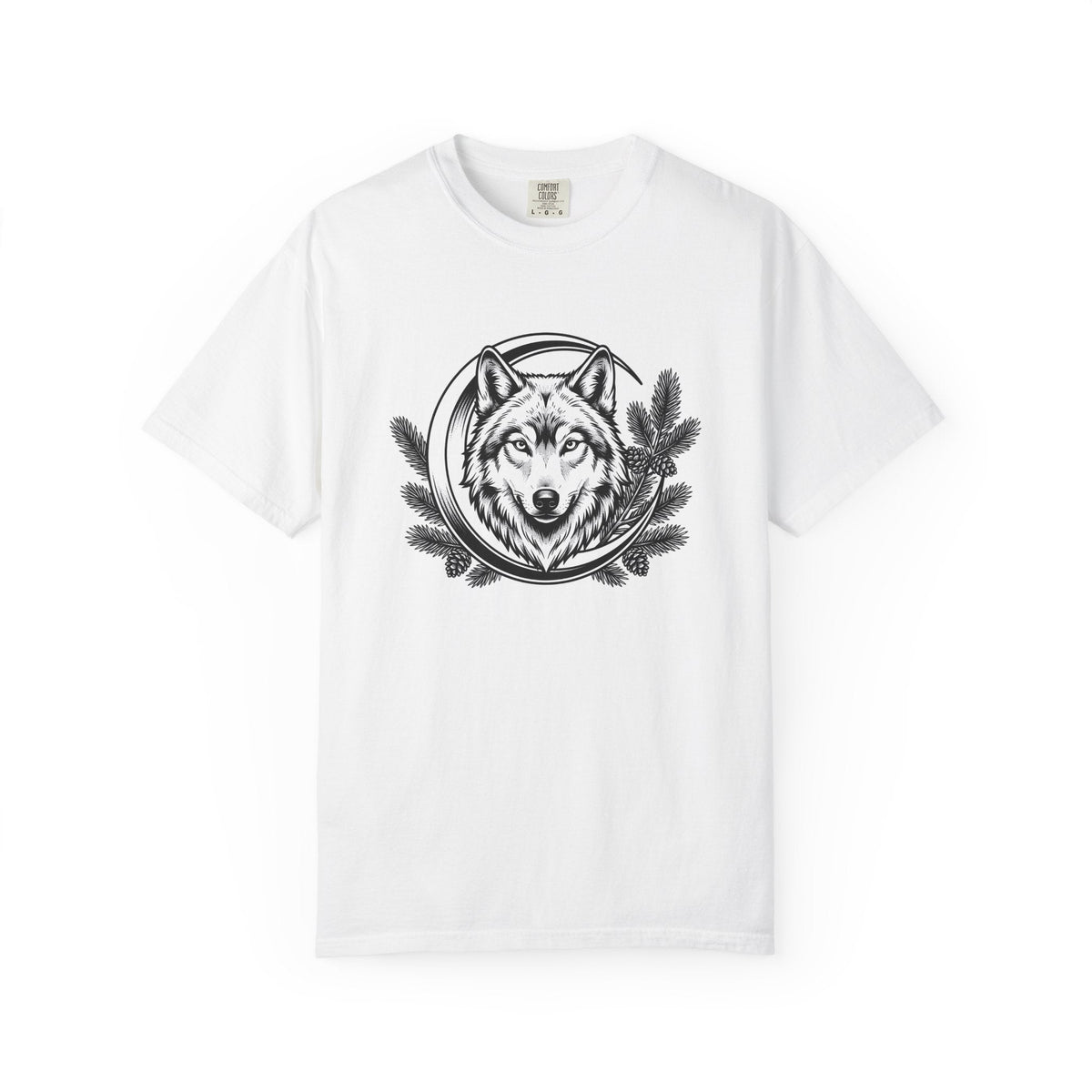 Wolf Face Shirt Boho Chic Outdoors Unisex Gift Sketch Tee product image 1
