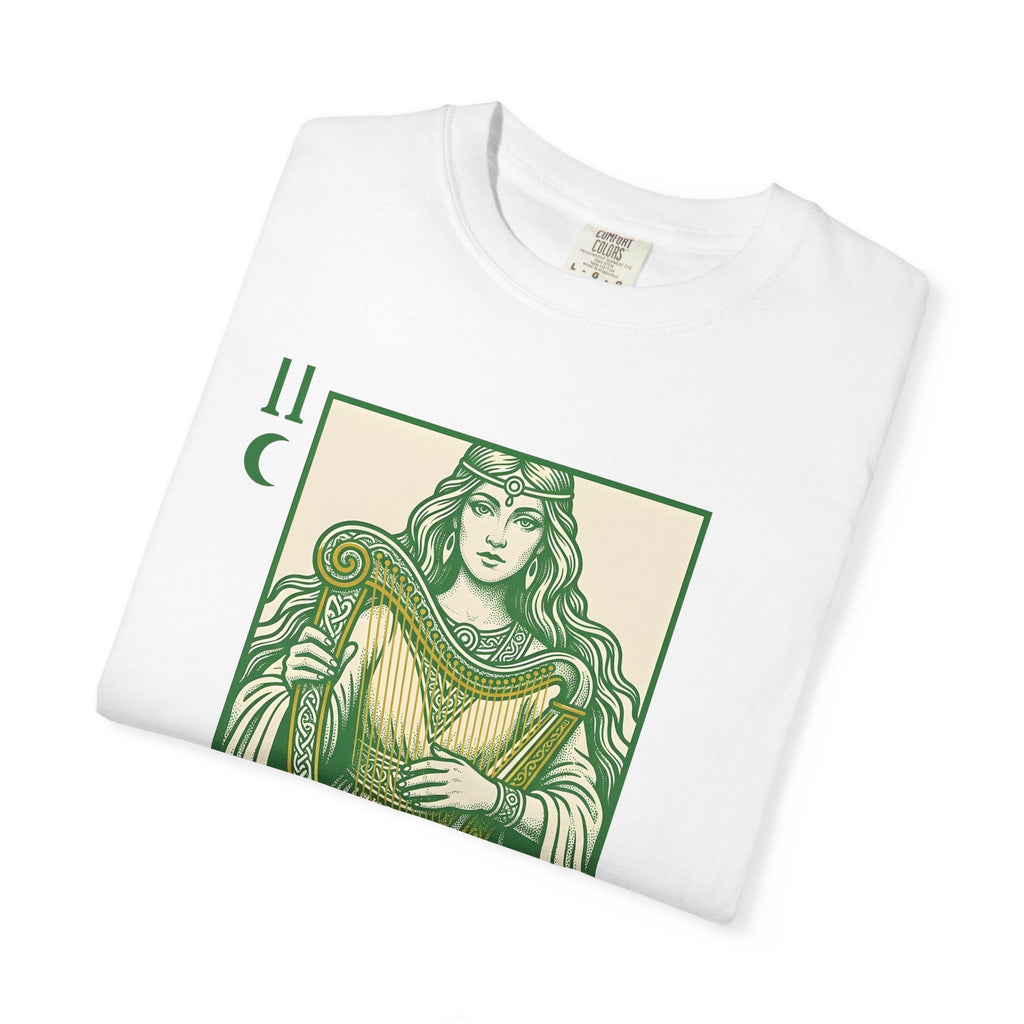 Celtic Goddess Harp Shirt St. Patrick's Day Myth Gift Women product image 5