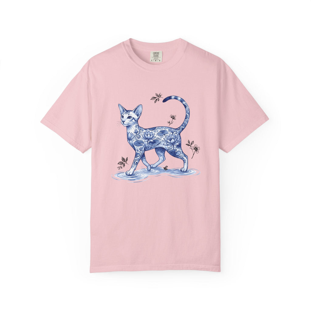 Flower Cat Shirt Unisex Gift Floral Tee Kitty T-Shirt Fan product image 3