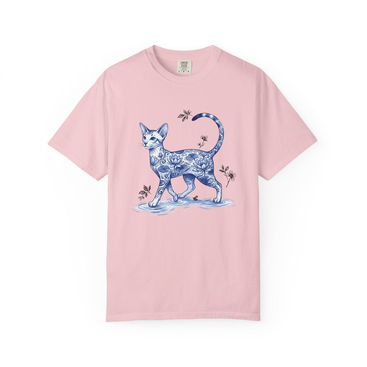 Flower Cat Shirt Unisex Gift Floral Tee Kitty T-Shirt Fan product image 3
