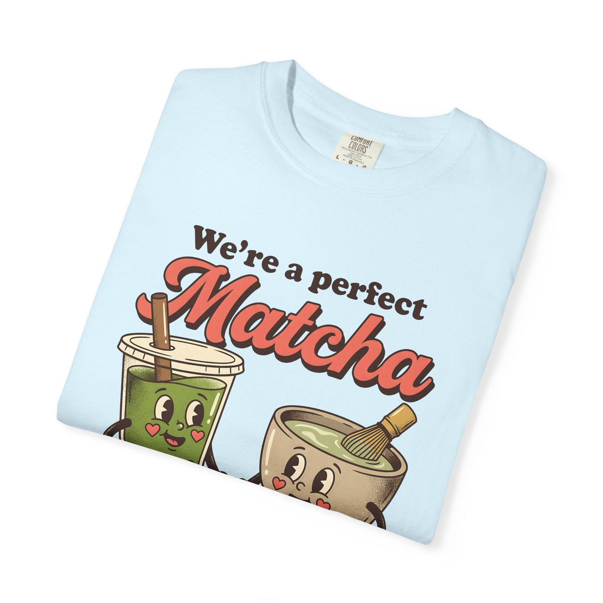 Matcha Tea Characters Shirt St. Valentine's Day Couple product image 8