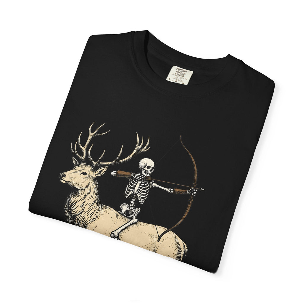 Skull Stag Antlers Retro T-Shirt – Gothic Autumn Fall product image 15