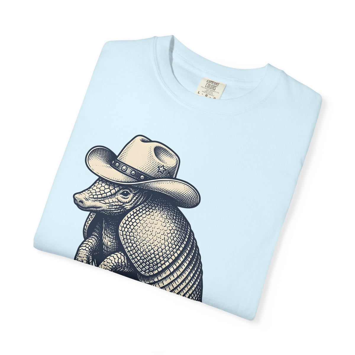 Armadillo Cowboy Hat Shirt Cowgirl Creatures Gift for Women Farmhouse Tee Cowboy