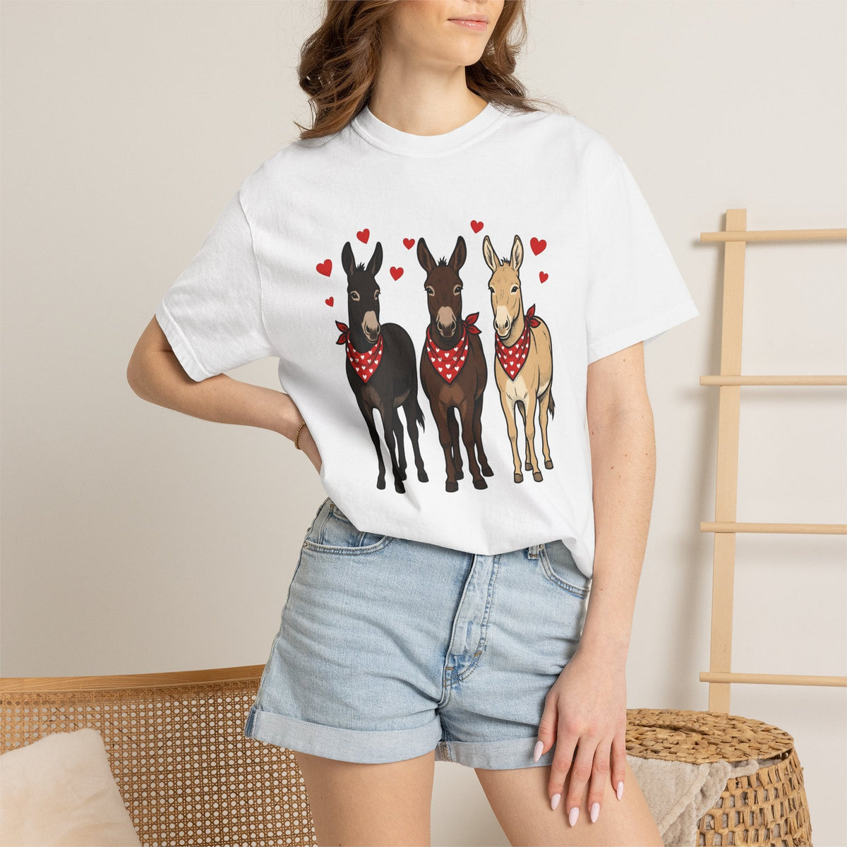 Donkey Group Shirt St. Valentine's Day Wildlife Unisex Gift product image 6