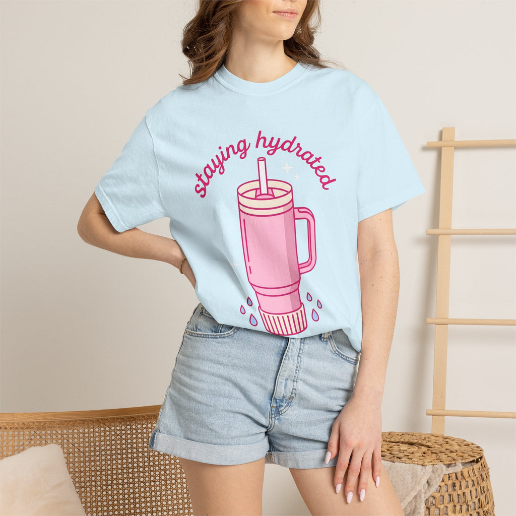 Water Tumbler Shirt Drinks Wellness Unisex Gift Kawaii Tee product image 9