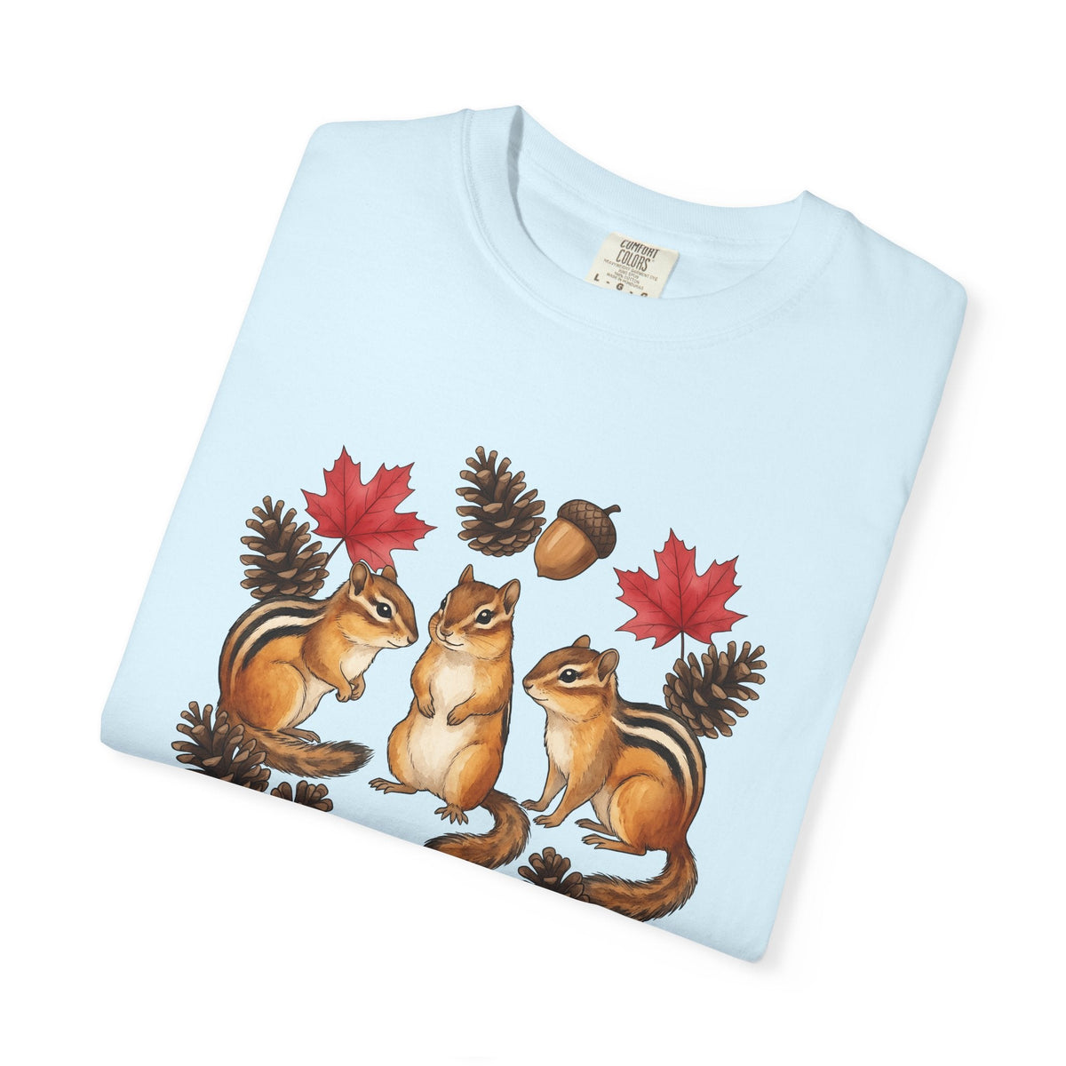 Chipmunk Trio Shirt Animals Nature Unisex Gift Cartoon Tee product image 8