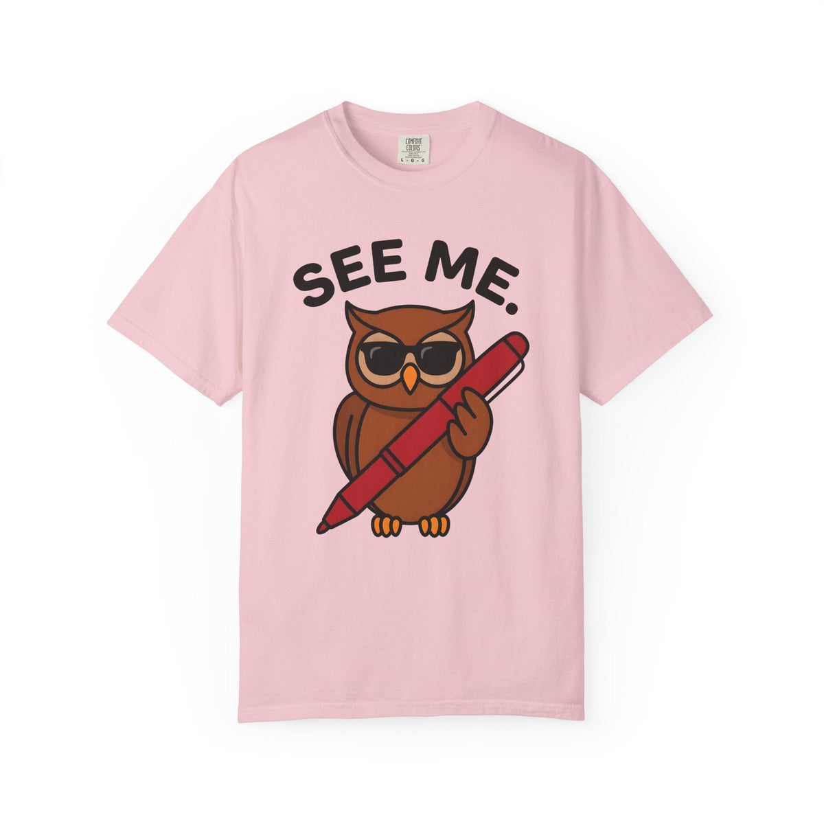 Owl Sunglasses Hand-Drawn T-Shirt – Cool Teacher Learning product image 3