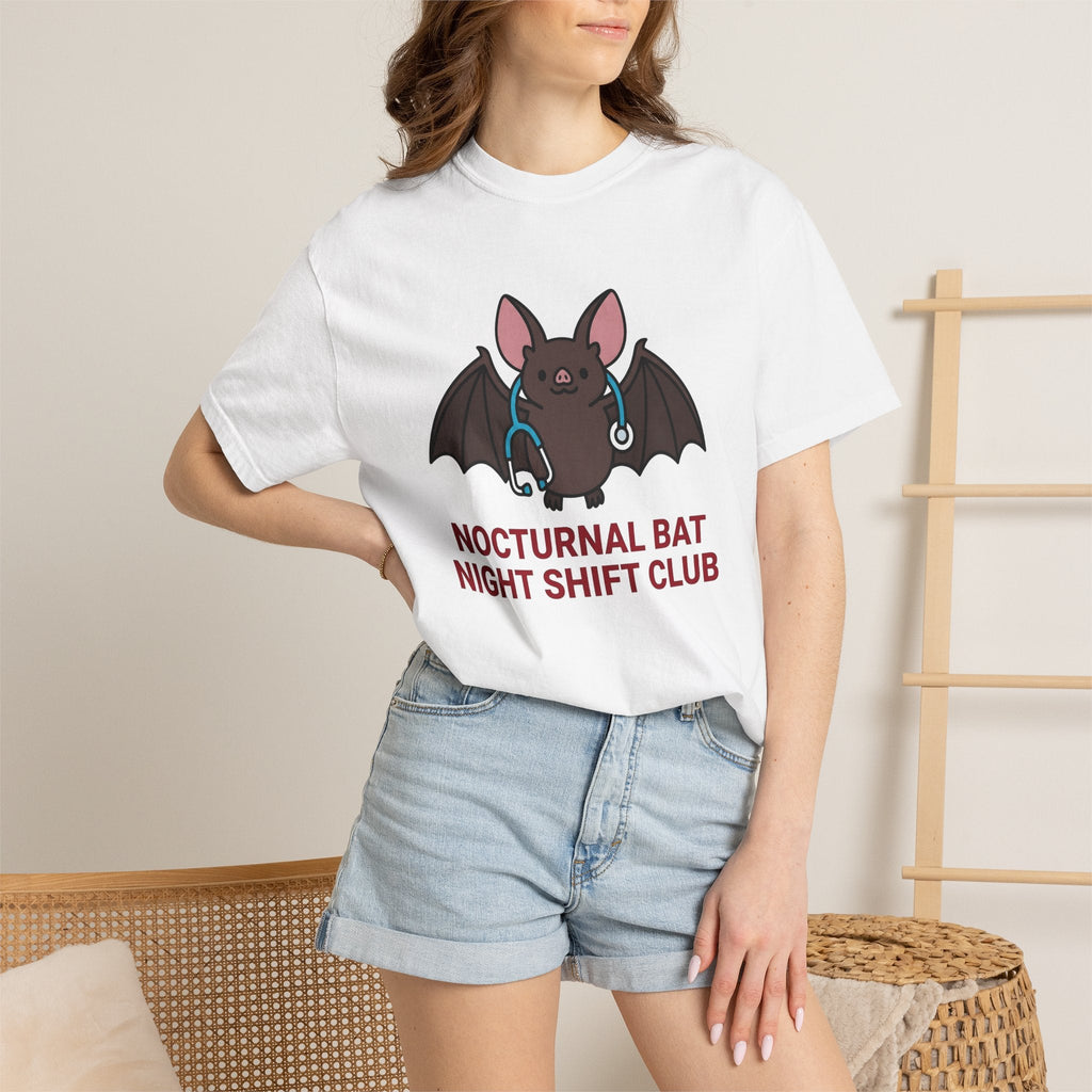 Bat Health Monitor Shirt Nurses Overnight Shift Unisex Gift product image 7