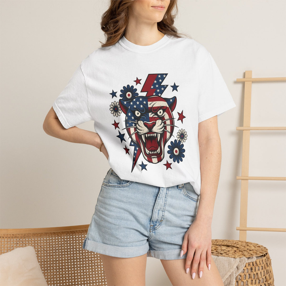 Freedom Panther Shirt America Fauna Gift Women Heritage Tee product image 6