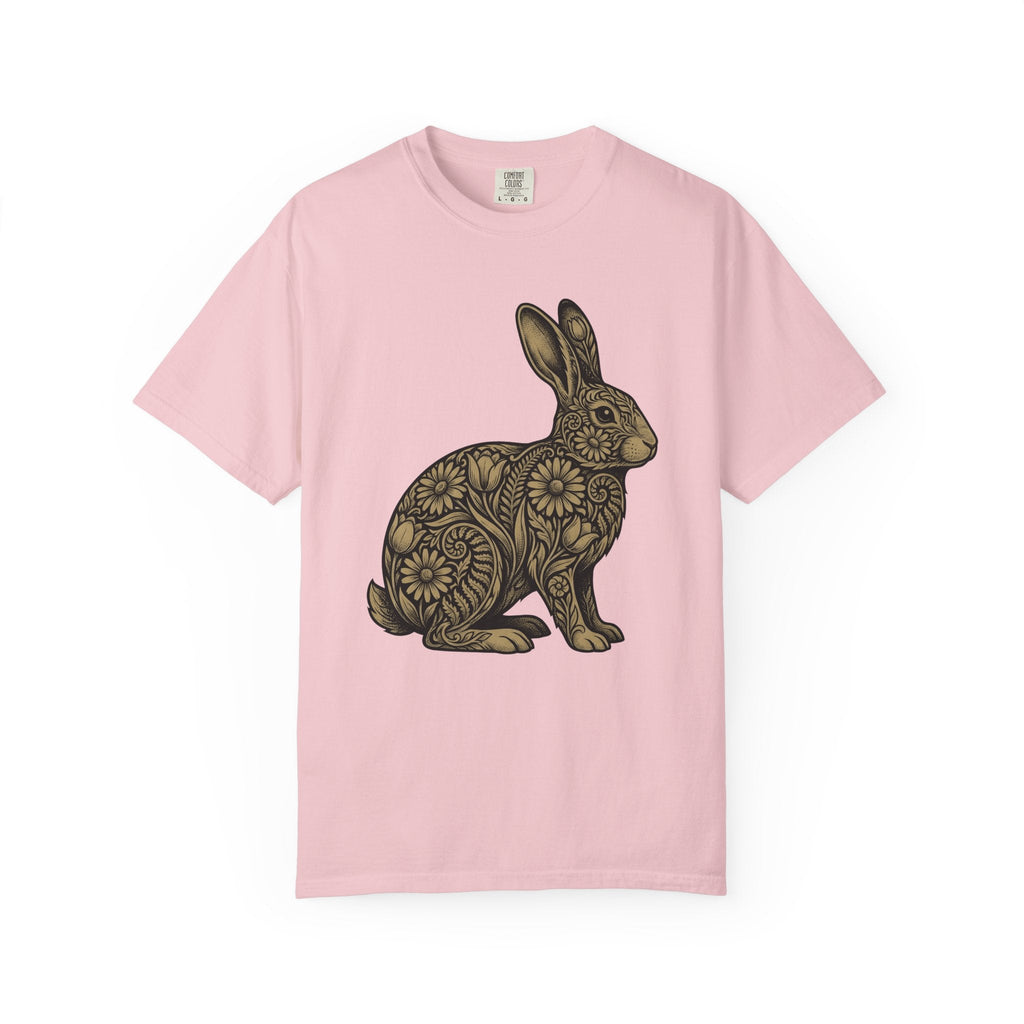 Floral Rabbit Shirt Easter Animal Unisex Gift Boho Tee product image 3