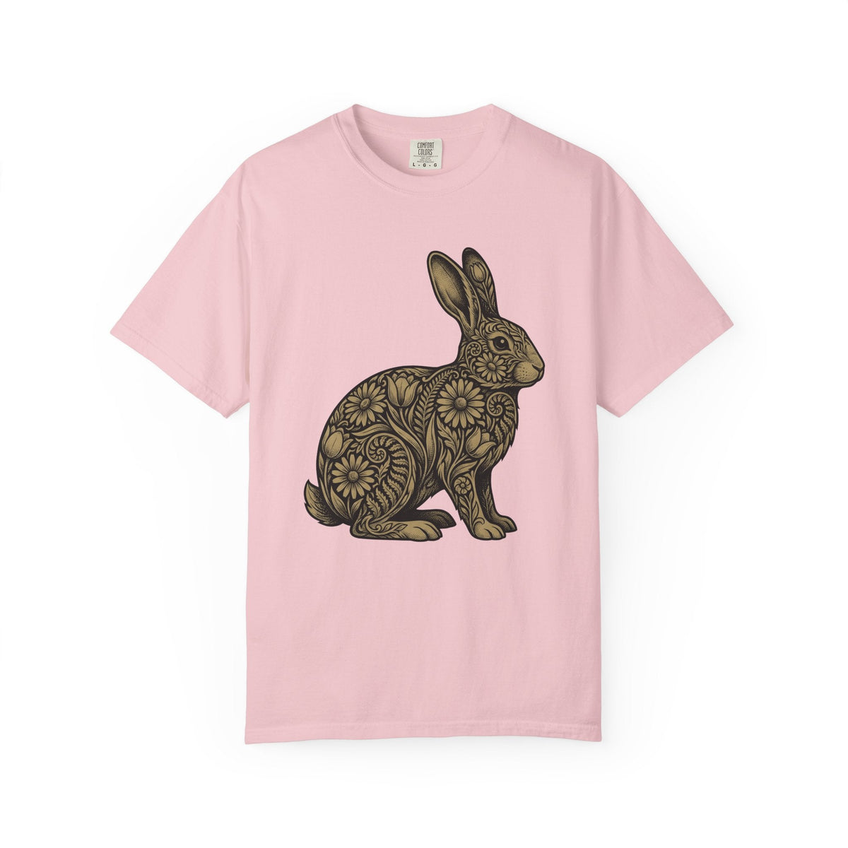 Floral Rabbit Shirt Easter Animal Unisex Gift Boho Tee product image 3