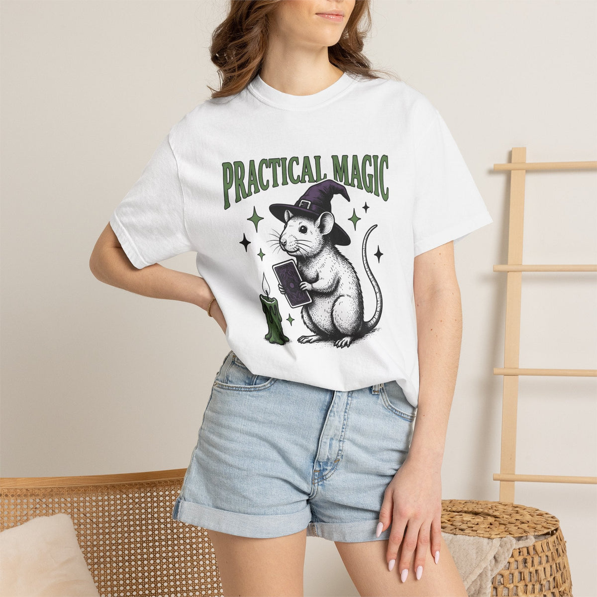 Sorcerer Mouse Shirt Halloween Magic Unisex Gift Old School product image 7