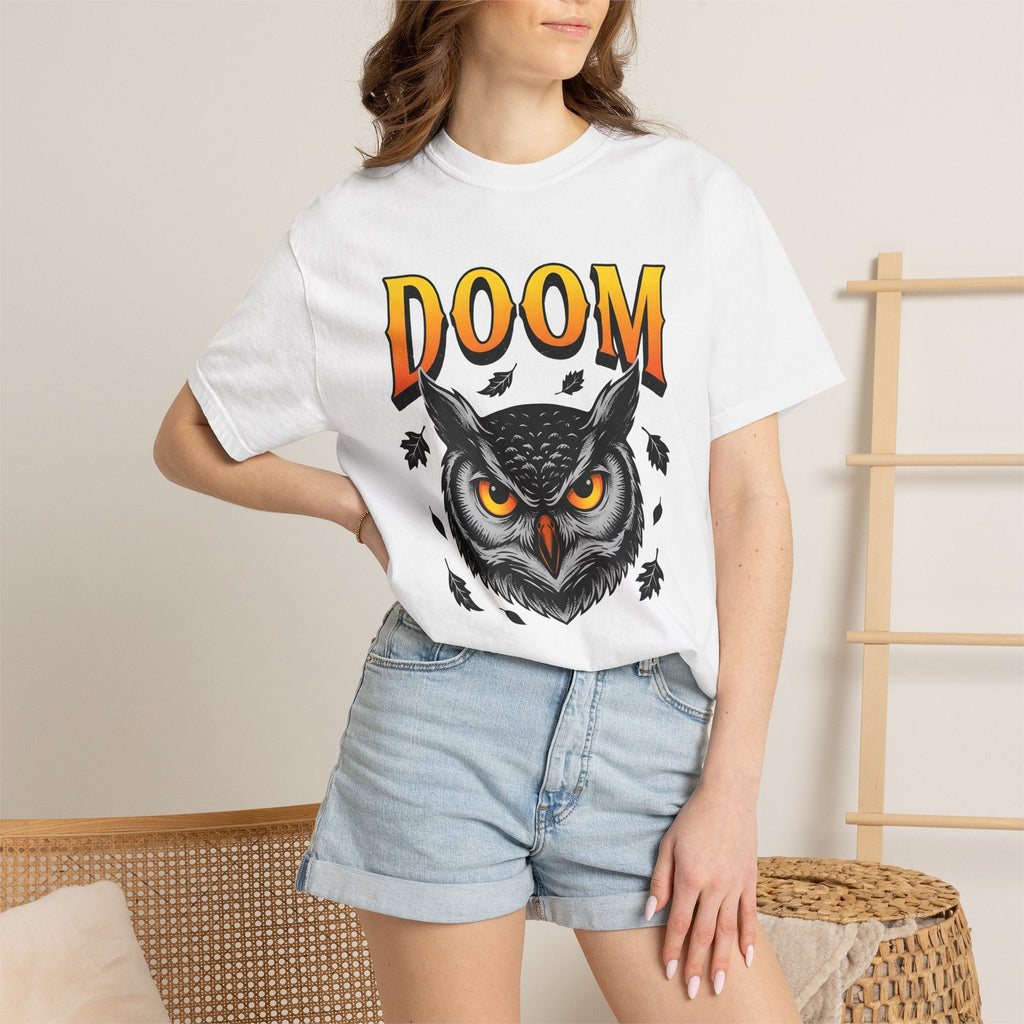 Owl Face Creepy T-Shirt – Spooky Halloween Wildlife product image 7