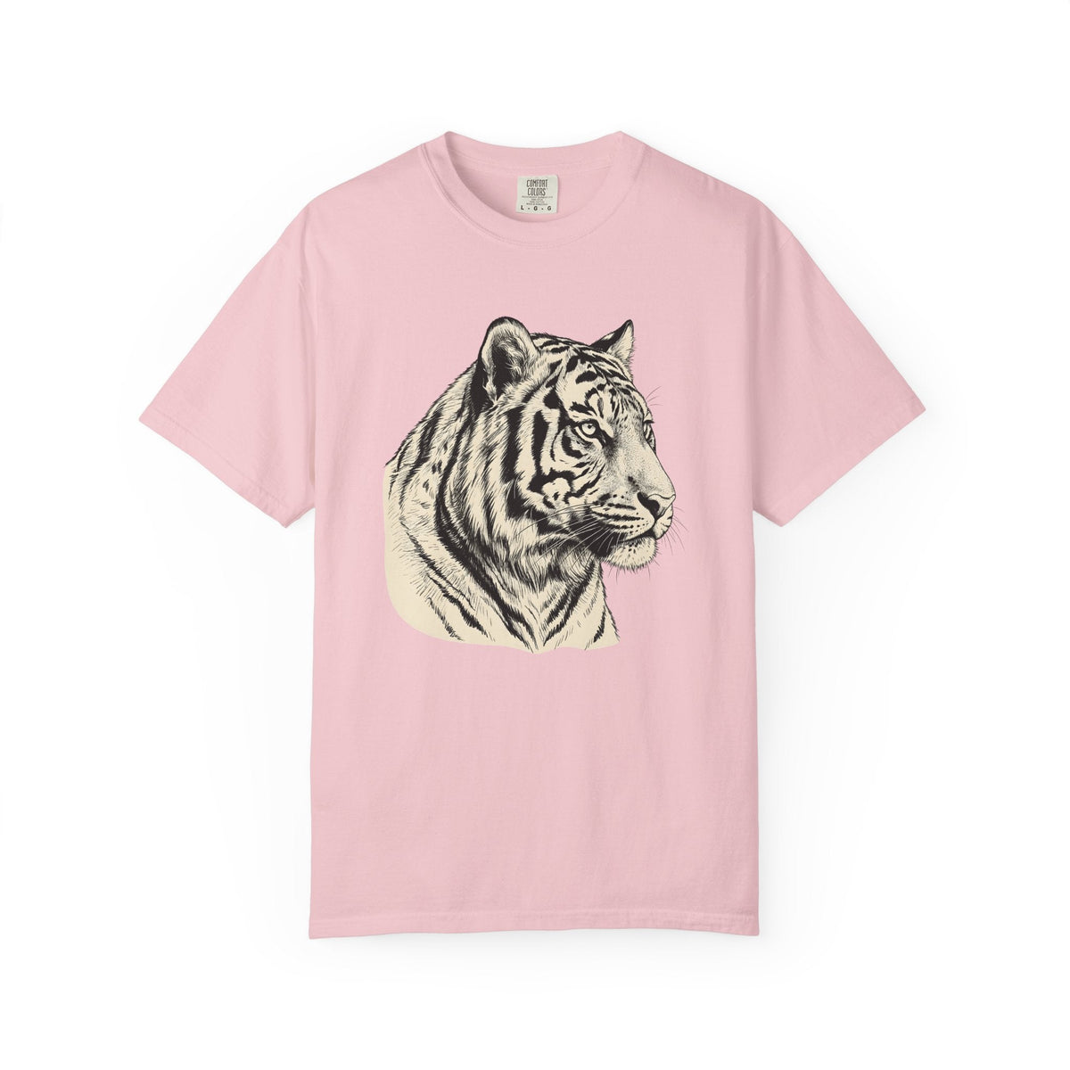 Tiger Head Shirt Animals Wildlife Gift Women Line Art Tee product image 3