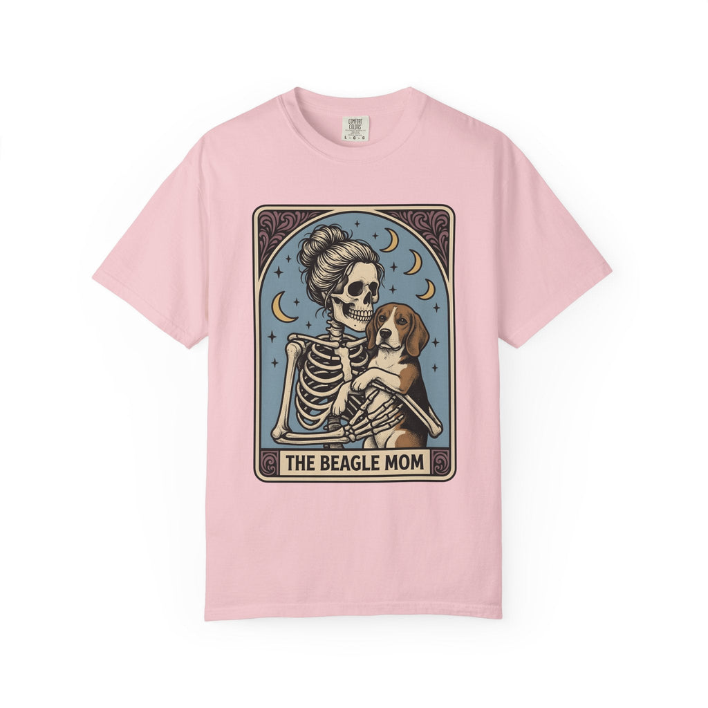 Skeleton Woman Beagle Vintage T-Shirt – Halloween Dog Mom product image 3
