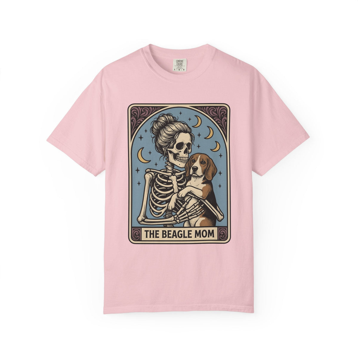 Skeleton Woman Beagle Vintage T-Shirt – Halloween Dog Mom product image 3