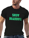 Snowboarding Graphic Black T-Shirt product image 1