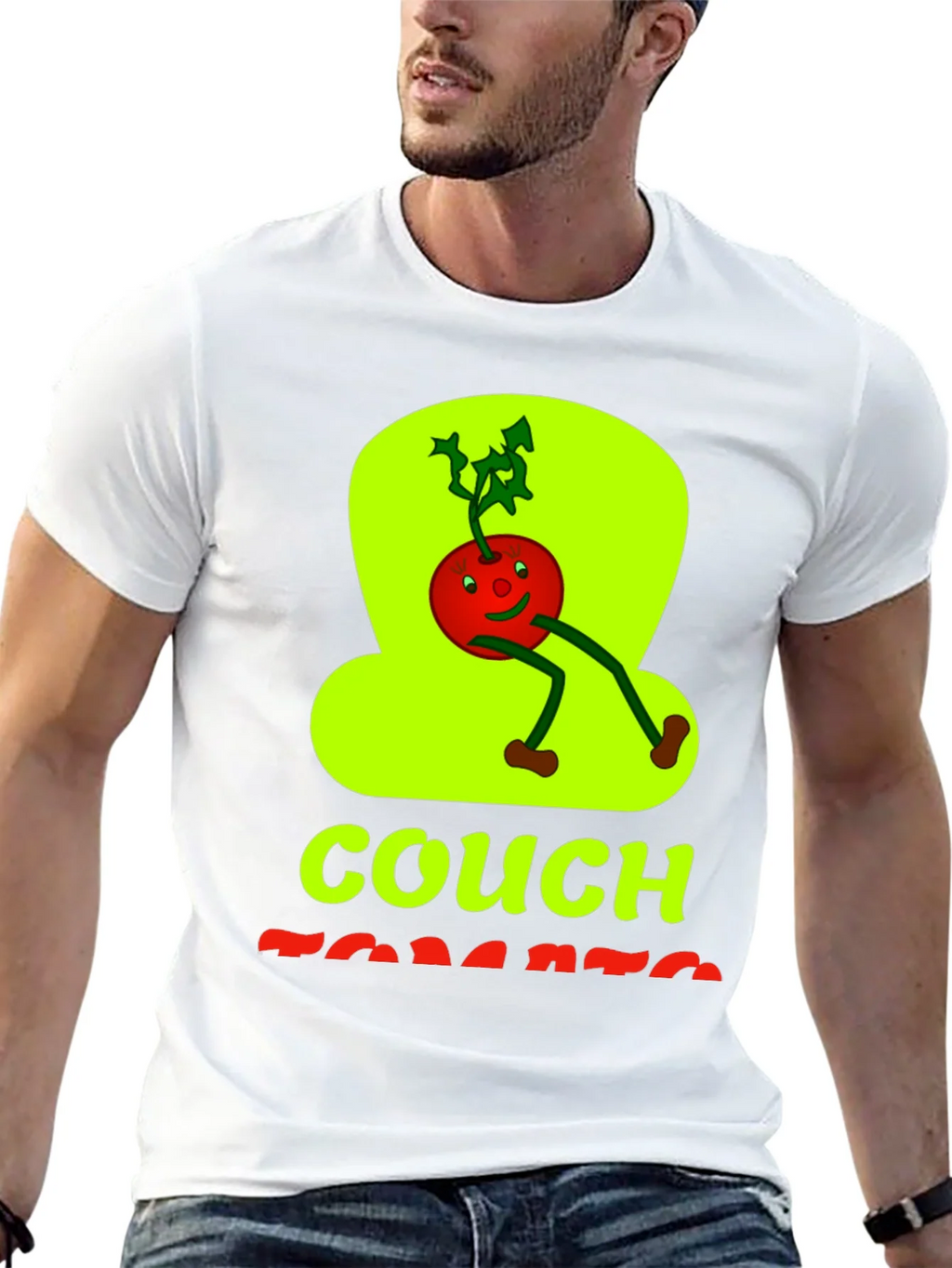 Couch Tomato Graphic Tee - Black Cotton Casual Wear product image 12