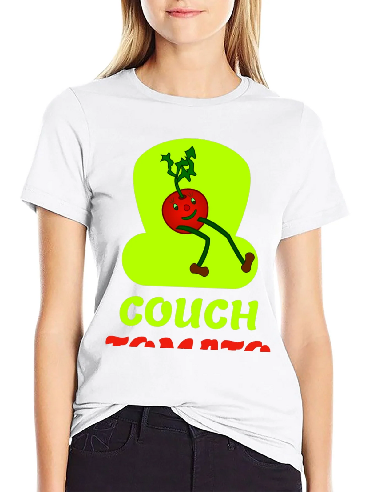 Couch Tomato Graphic Tee - Black Cotton Casual Wear product image 8