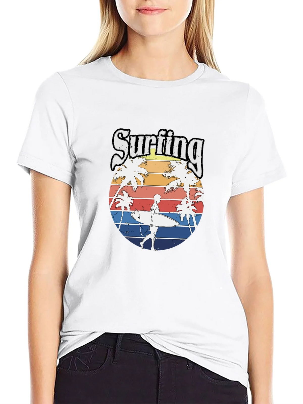 Surfing Beach Vibes T-Shirt - Retro Style product image 2