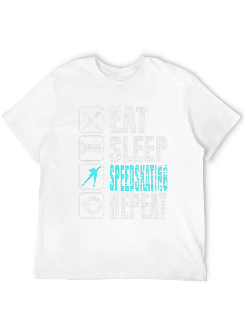 Eat Sleep Speedskating Repeat T-Shirt product image 5