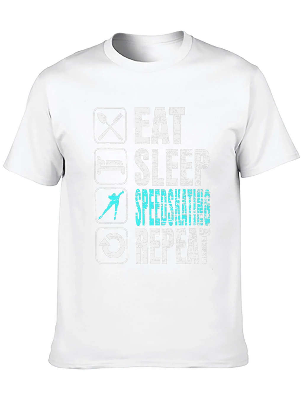 Eat Sleep Speedskating Repeat T-Shirt product image 4