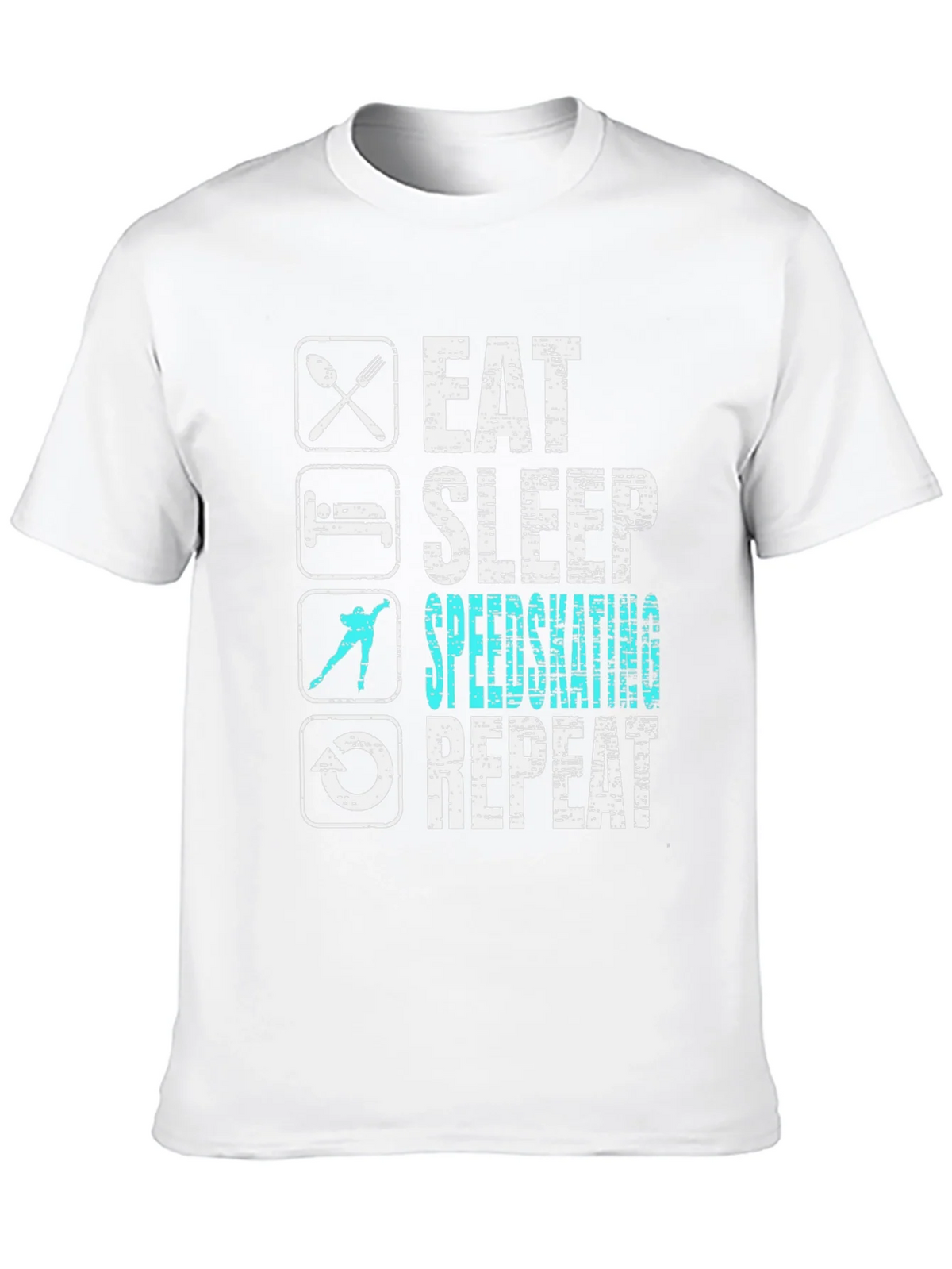 Eat Sleep Speedskating Repeat T-Shirt product image 4