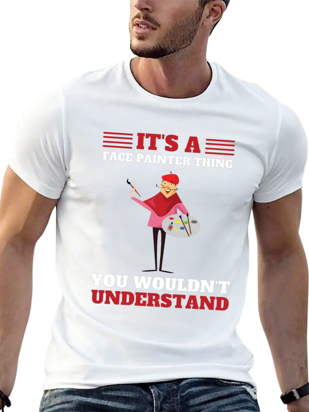 Face Painter Thing T-Shirt - Unique Artist Tee product image 12