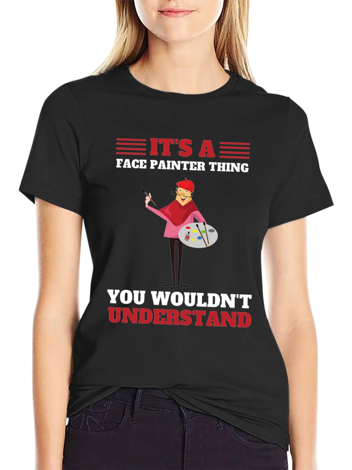 Face Painter Thing T-Shirt - Unique Artist Tee product image 2