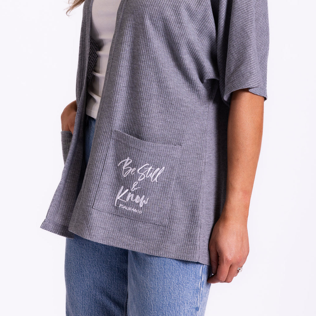 Be Still Waffle Knit Kimono product image 7