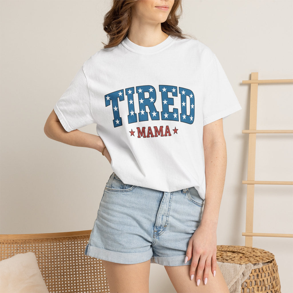 Star Pattern Lettering Shirt Moms Flag Gift for Women product image 6