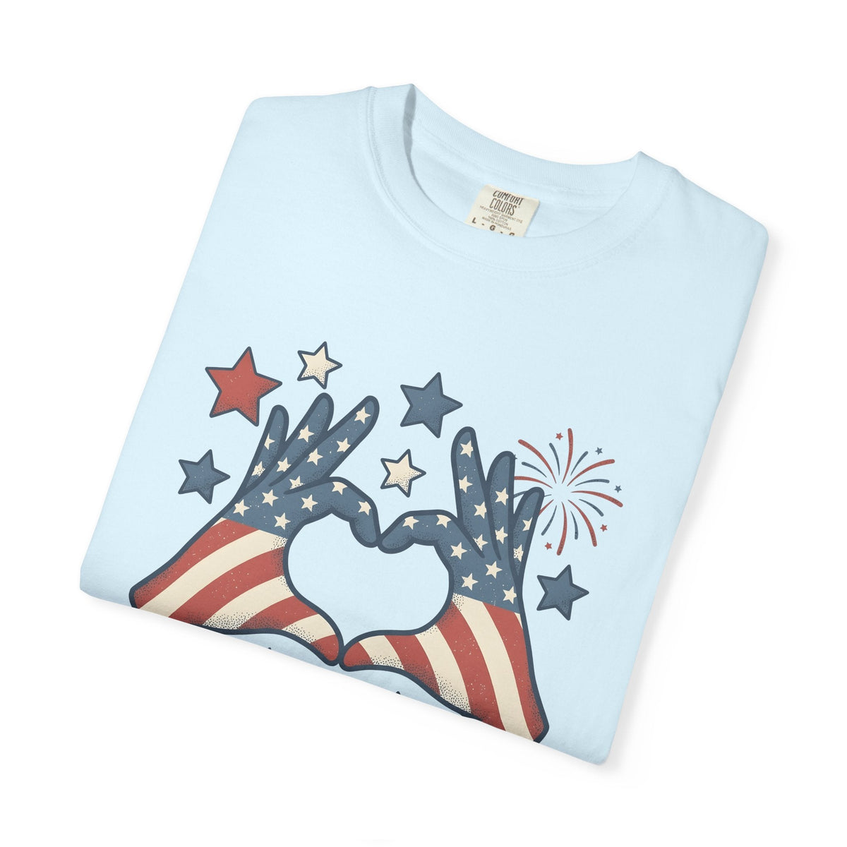 Patriotic Palms Shirt 4th Of July Event Unisex Gift Hand product image 8