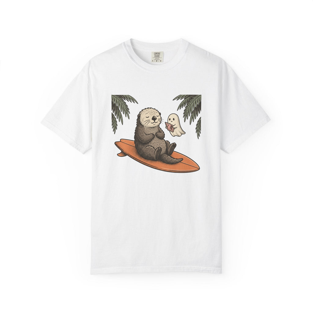 Otter Board Shirt Sports Shore Unisex Gift Adorable Tee product image 1