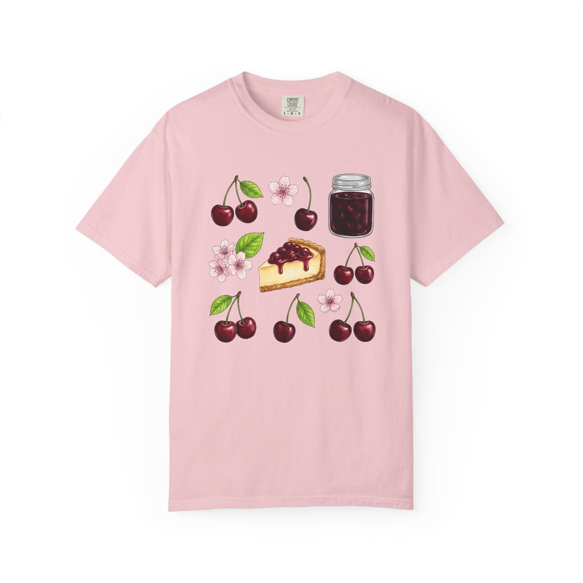Cherry Tart Shirt Desserts Confections Unisex Gift Line Art product image 3