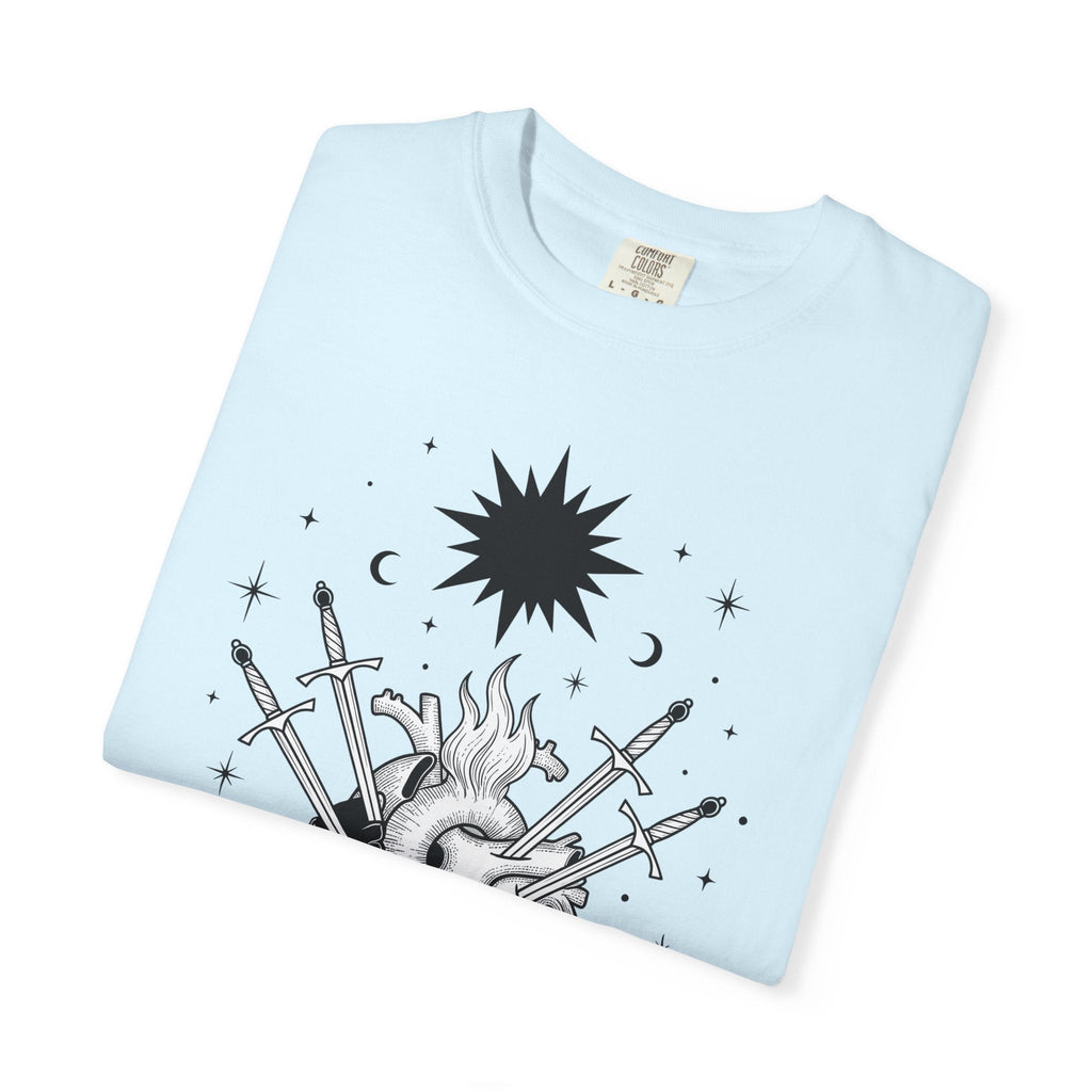 Heart Swords Shirt Boho Chic Mysticism Unisex Gift Old product image 8