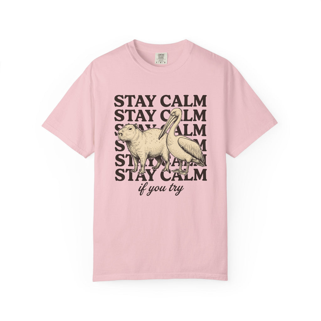 Capybara Bird Shirt Funny Wildlife Unisex Gift Retro Tee product image 3
