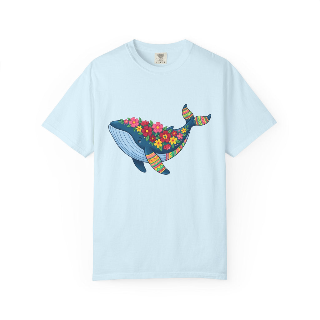 Whale Flower Shirt Animals & Flowers Sea Unisex Gift Hippie product image 2