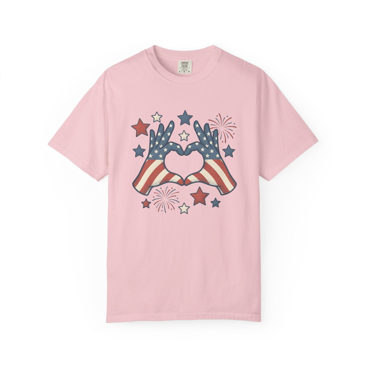 Patriotic Palms Shirt 4th Of July Event Unisex Gift Hand product image 3