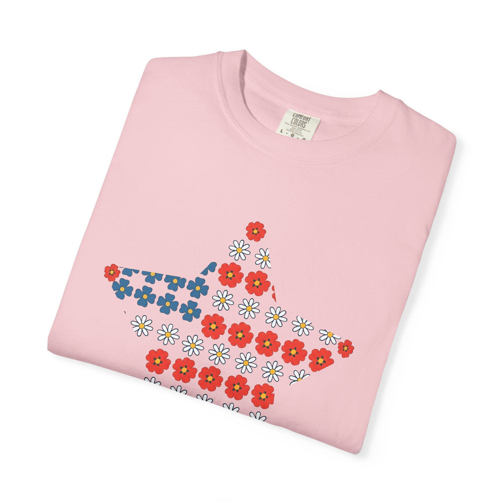 Floral Star Shirt 4th Of July Patriotic Unisex Gift Boho product image 11