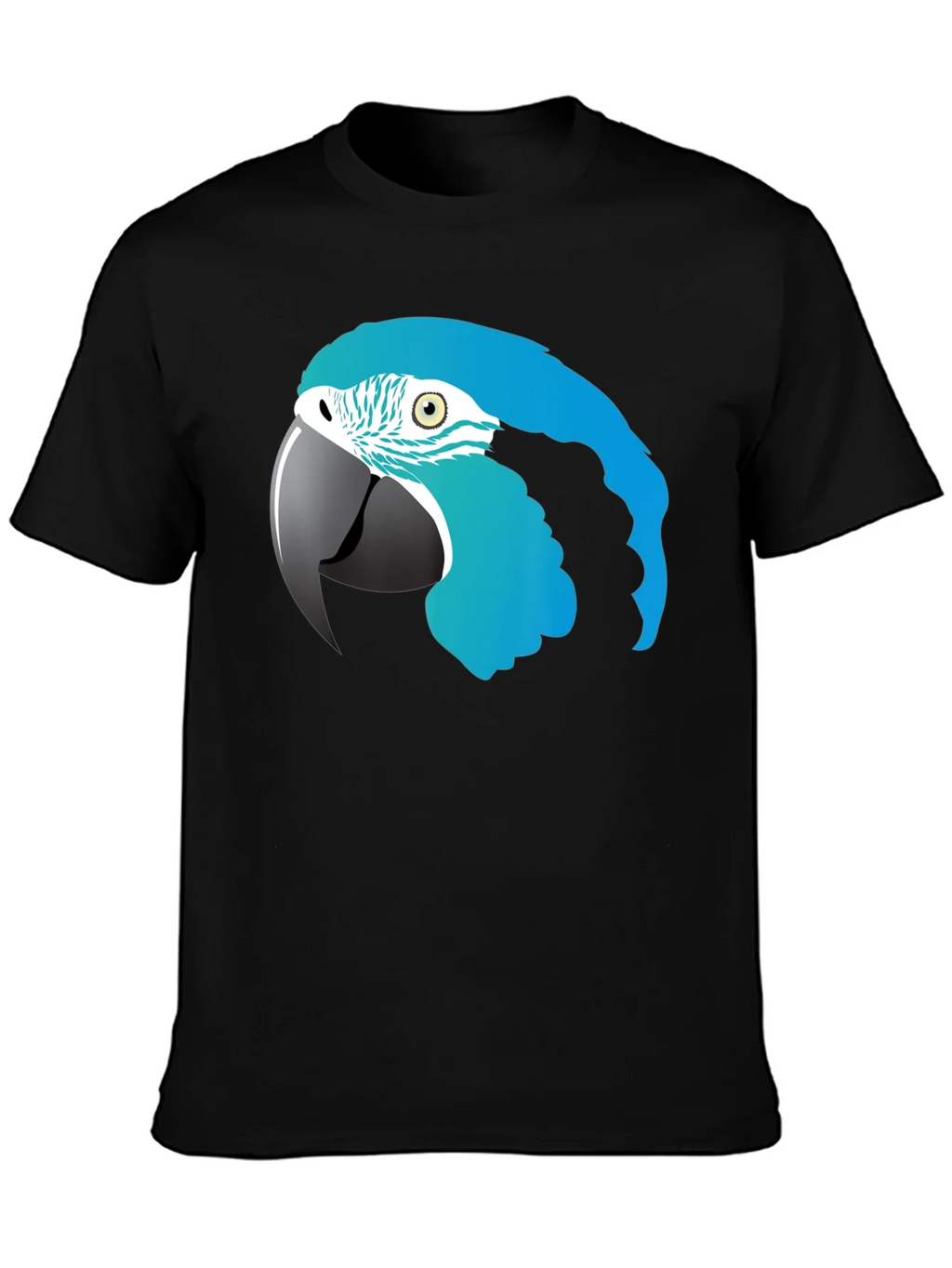 Blue Macaw Parrot Graphic T-Shirt product image 3